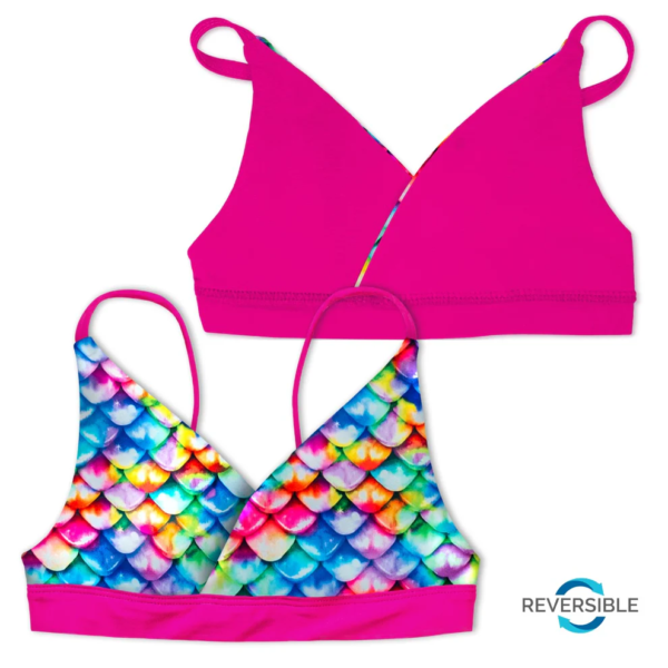 fin fun bikini top regenboog omgekeerd