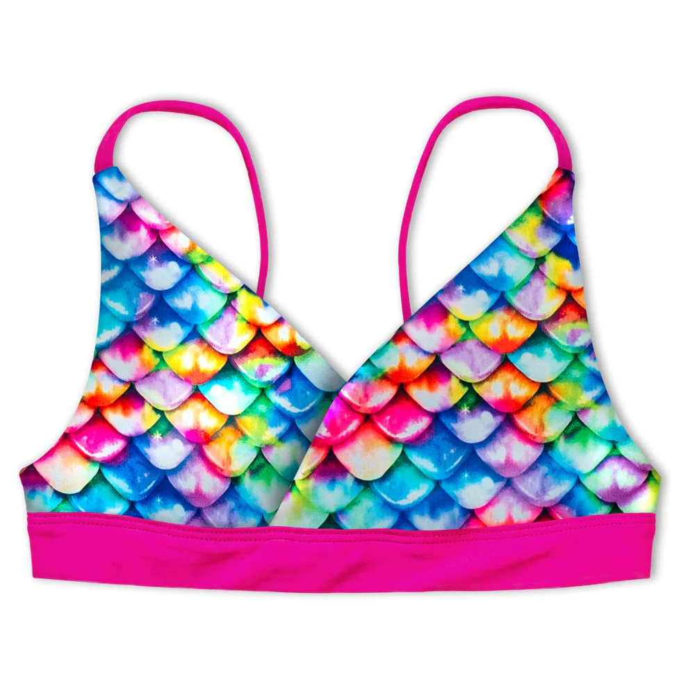 fin fun bikini top regenboog