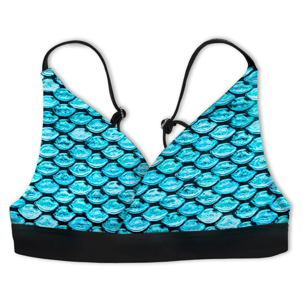 fin fun bikini top tidal teal