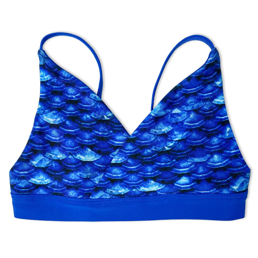 fin fun bikinitop arctic blue