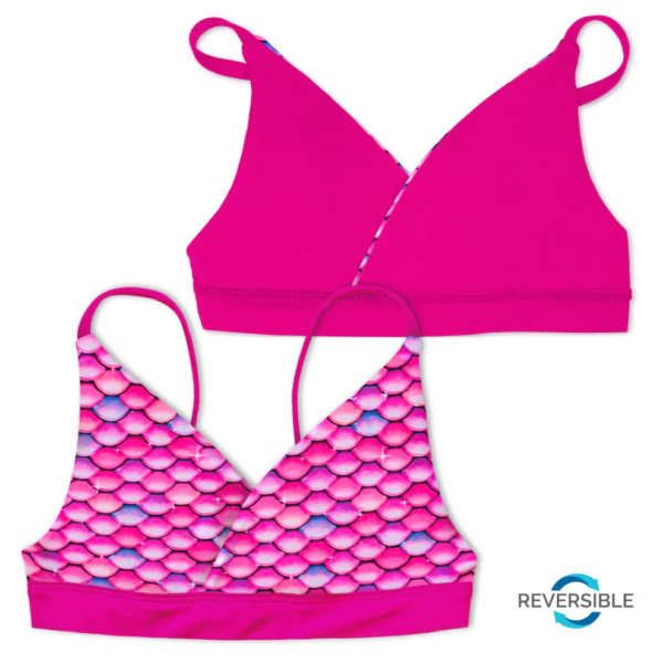 fin fun bikinitop malibu pink omgekeerd