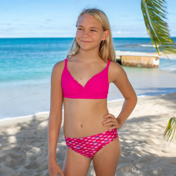 fin fun bikinitop omgekeerd gedragen malibu pink