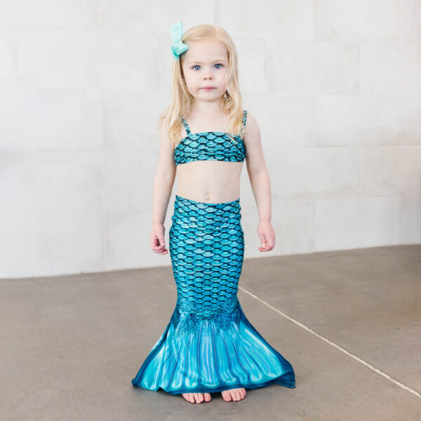 zeemeerminstaart peuter tidal teal set
