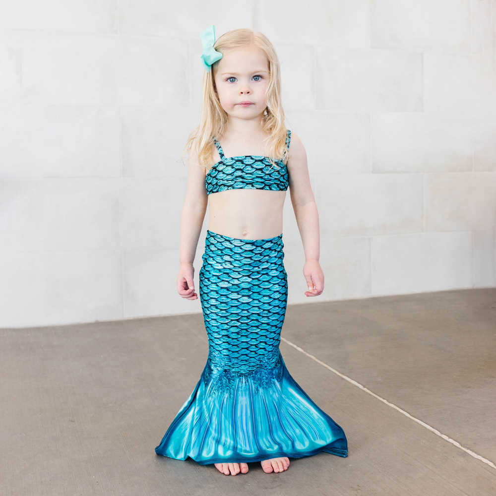 zeemeerminstaart peuter tidal teal set