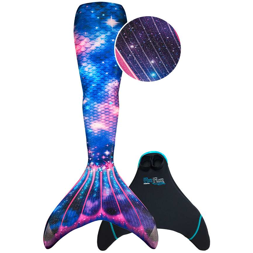 fin fun zeemeerminstaart lunar tide vooraanzicht met monovin