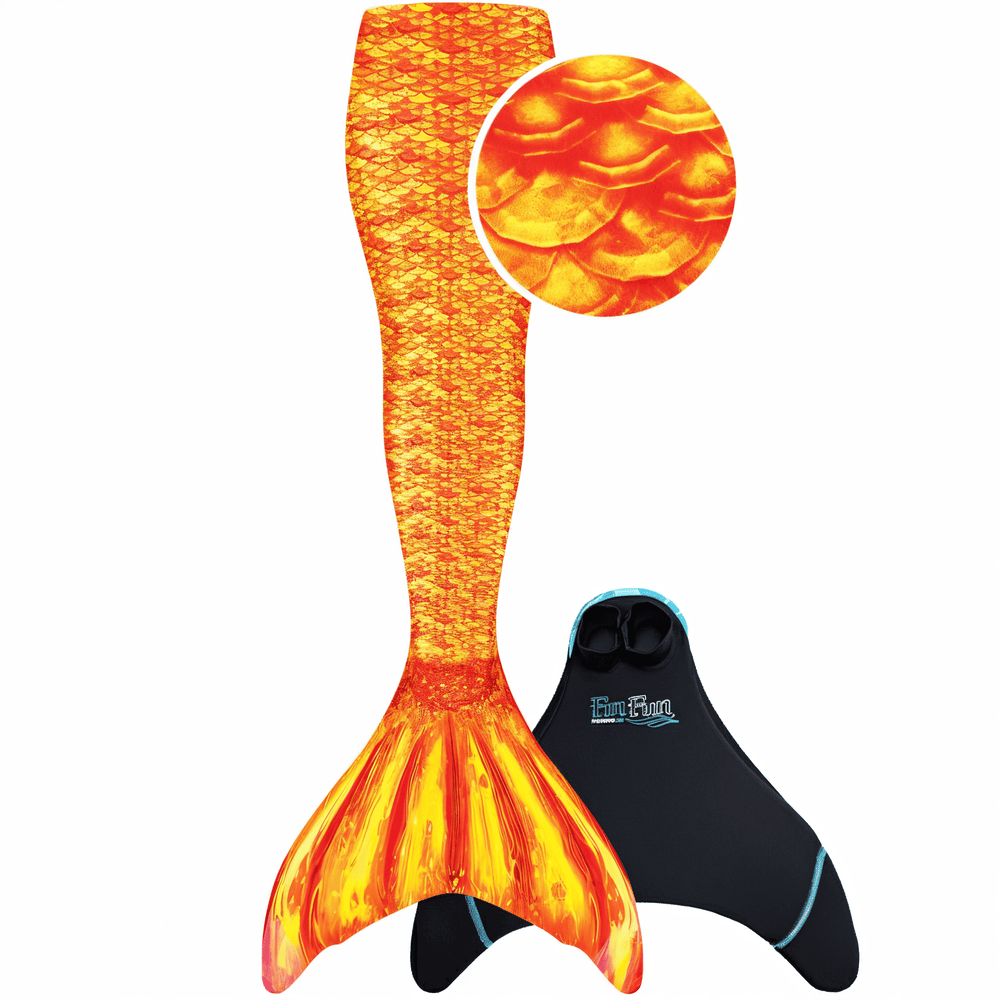 fin fun zeemeerminstaart tropical sunrise vooraanzicht met monovin