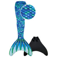 zeemeerminstaart ariel set met monovin en detail vooraanzicht